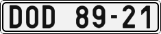 License plate of the Czech Republic, Cars (1960)