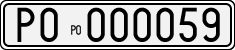 License plate of Italy, Cars (1927 year series)