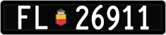 License plate of Liechtenstein, Cars