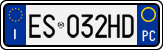 License plate of Italy, Cars (1994 year series)