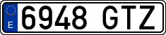 License plates of Spain, Ordinary (2000)