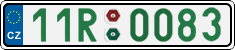 License plate of the Czech Republic, Sportcars (2001)