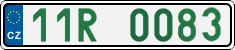 License plate of the Czech Republic, Sportcars (2001)