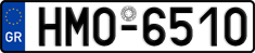 License plate of Greece, Cars
