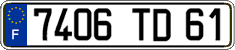 French license plate, FNI