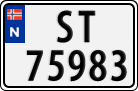 License plate of Norway, Cars