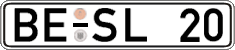 German license plate, Regular plates