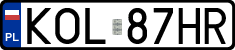 License plates of Poland, Regular car plates