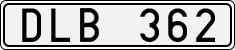 License plate of Sweden, Regular plates
