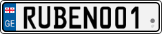 License plate of Georgia, Vanity Plates