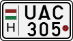 license plates of Hungary, Motorcycles (1990)