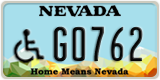 Nevada, Vehicles for disabled persons (A1234)