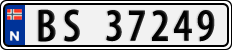License plate of Norway, Cars