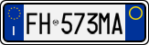 License plate of Italy, Cars (1994 year series)