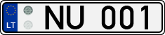 License plate of Lithuania, Trailers