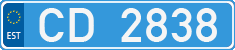 License plate of Estonia, Diplomatic