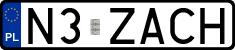 License plates of Poland, Vanity Plates