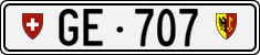 License plate of Switzerland, Cars