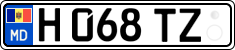 License plate of Moldova, Trailers (2015)