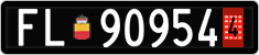 License plate of Liechtenstein, Provisional