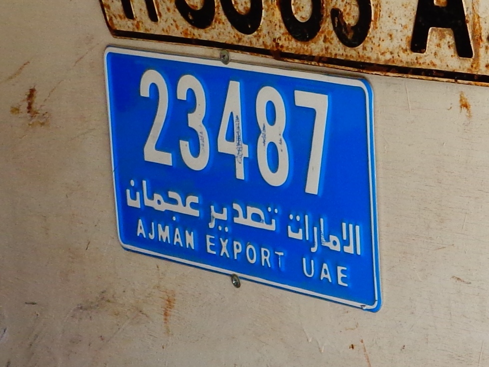 23487, License plate without vehicle 
