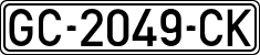 License plates of Spain, 1971 year series