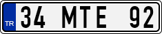 License plate of Turkey, Regular plates