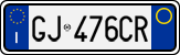 License plate of Italy, Cars (1994 year series)