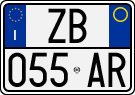 License plate of Italy, Cars (1994 year series)