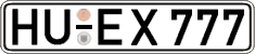 German license plate, Regular plates