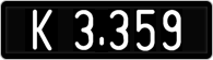 License plate of Austria, 1947 year system