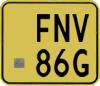 License plate of the Netherlands, Mopeds