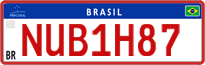 License plate of Brazil, Commercial vehicles (Mercosul)