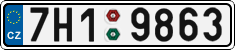 License plate of the Czech Republic, Cars (2001)