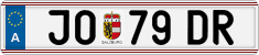 License plate of Austria, Regular plates
