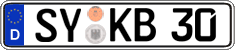 German license plate, Regular plates