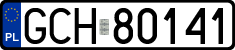License plates of Poland, Regular car plates