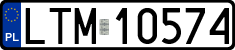 License plates of Poland, Regular car plates