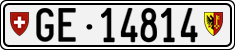 License plate of Switzerland, Cars