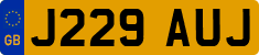 License plate of the United Kingdom, 1983 year system