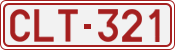 License plate of Belgium, 1951 year system