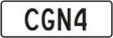 License plate of New Zealand, ABC1(23)
