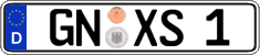 German license plate, Regular plates
