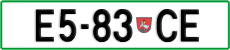 License plate of Slovenia, Trailers