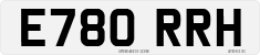 License plate of the United Kingdom, 1983 year system