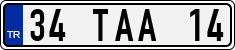 License plate of Turkey, Regular plates