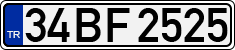 License plate of Turkey, Regular plates