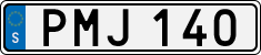License plate of Sweden, Regular plates