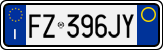 License plate of Italy, Cars (1994 year series)