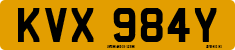 License plate of the United Kingdom, 1963 year system